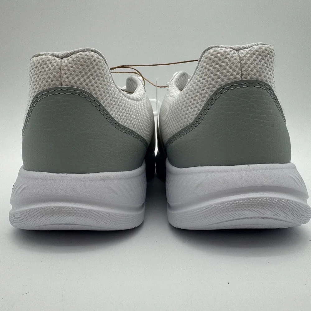Adidas Cloudfoam Flex Lace Running Shoes White Gray Women's Size 9‎ NEW